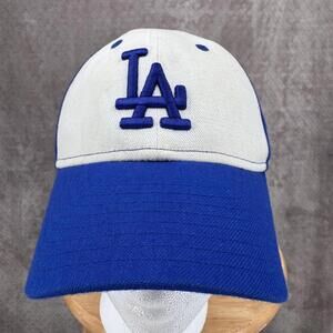 Los Angeles Dodgers Hat Cap Fitted Mens 7 Blue White MLB Baseball New Era LA